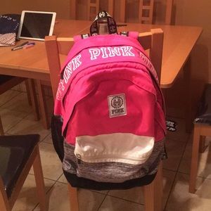 Pink backpack